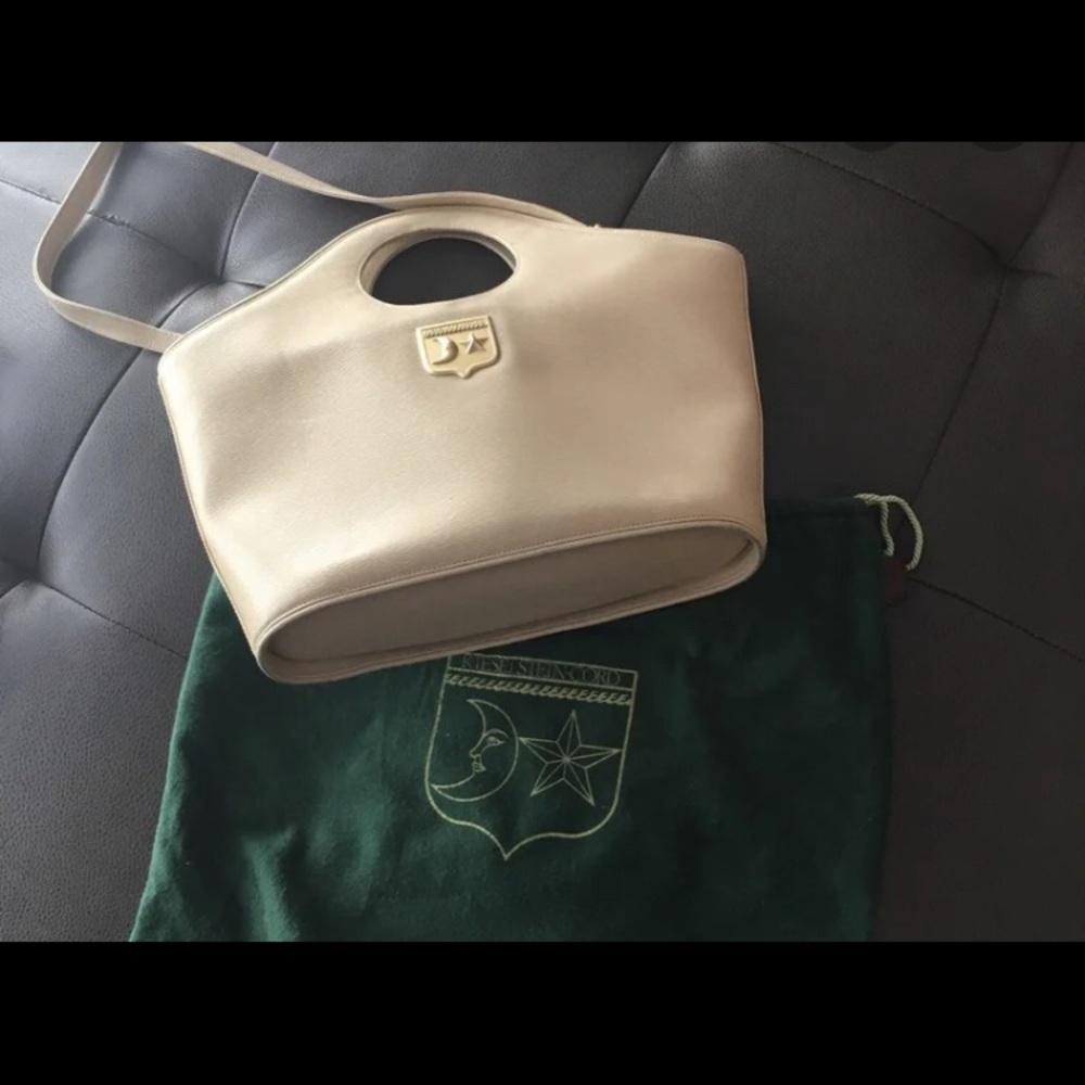 Cream colored Kieselstein-Cord purse